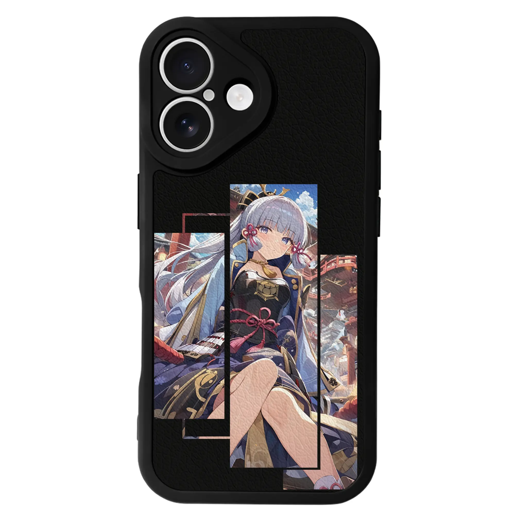 原 神 グッズ 神里綾華 - IPhone 16シリーズ対応 ・ シリコンスマホケース ・ レザー調 ・ 高精度フィット ・ 耐衝撃 ・ ワイヤレス充電対応 ・ 精密カット